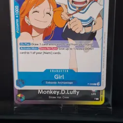 One Piece Promo Card P-096 Girl Nami Sealed Promo - NM - Image 2