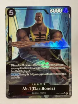 Mr.1 (Daz.Bonez) (Alternate Art) OP14-090 The Azure Sea's Seven Foil - Image 1