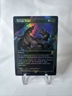 Savage Order (Borderless) FOIL Universes Beyond: Jurassic World Collection - Image 1