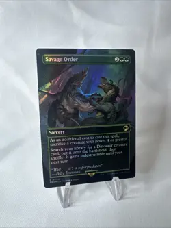 Savage Order (Borderless) FOIL Universes Beyond: Jurassic World Collection - Image 2