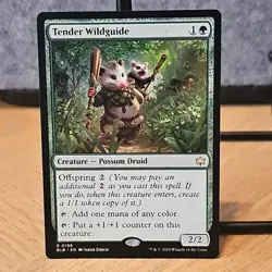MTG Tender Wildguide Bloomburrow Set BLB Regular Rare #196 NM Fresh Pull No Play - Image 1