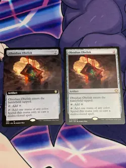 C1910 MAGIC GATHERING MTG DOMINARIA UNITED OBSIDIAN OBELISK 2X NM RAR - Image 1