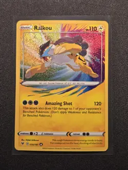 Raikou 50/185 Amazing Rare Holo Card Vivid Voltage Pokemon TCG NM - Image 1