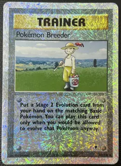 Pokemon Breeder 102/110 Legendary Collection Reverse Holo Rare Pokemon Card LP - Image 1