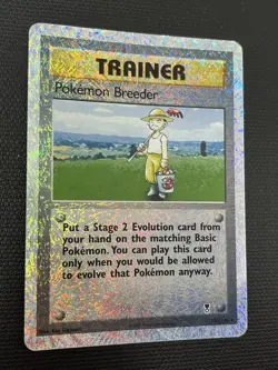 Pokemon Breeder 102/110 Legendary Collection Reverse Holo Rare Pokemon Card LP - Image 2