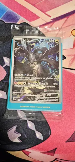 N's Zekrom MEP 031 Ascended Heroes Pokemon Center Stamp Promo Sealed - Image 1