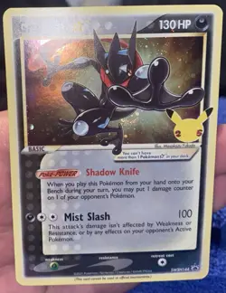 SWIRL NM Greninja Gold Star SWSH144 Black Star Promo Celebrations Pokemon - Image 1