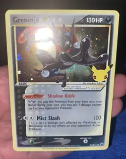 SWIRL NM Greninja Gold Star SWSH144 Black Star Promo Celebrations Pokemon - Image 4