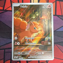 Pokemon Vulpix 138/132 Me01 Mega Evolution Illustration Rare Holo Card - Image 1