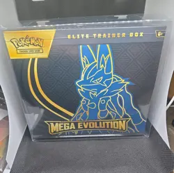 Pokemon TCG Mega Evolution ETB Lucario With Protective Case - Image 1