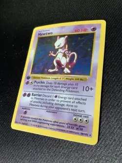 Pokemon TCG 1999 Mewtwo 1st Edition Shadowless Pokemon Card **RARE** - Image 2