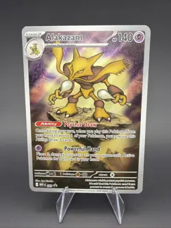 Pokemon MEP 009 - Black Star Promo Alakazam Full Art - TCG - Mega - Image 1