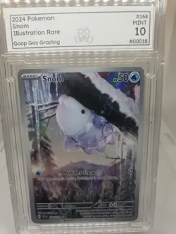 Pokemon TCG Temporal Forces Snom 168/162 Illustration Rare Graded 10 - Image 1