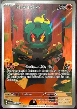 Pokemon Marshadow 146/132 Full Art Holo Me01 Mega Evolution Basic Ghost Card - Image 1