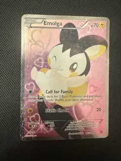 Pokemon Emolga Radiant Collection Full Art Holo RC23/RC25 Basic 70 HP Card - Image 1