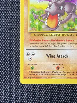 Aerodactyl 16/62 Fossil Holo Rare WOTC Vintage Pokemon Card LP/NM - Image 5
