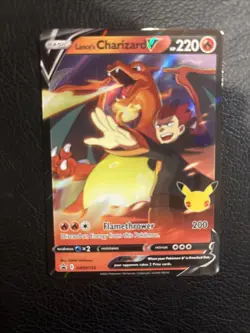 Pokemon TCG Lance's Charizard v SWSH133 Celebrations Black Star Promo Holo Fresh - Image 1