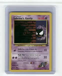 Sabrina's Gastly (96) Gym Challenge Common Pokemon Near Mint or Better - Image 1