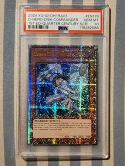 Yu-Gi-Oh! Disk Commander 1st Ed Quarter Century SCR Gem MT PSA 10 - Image 1