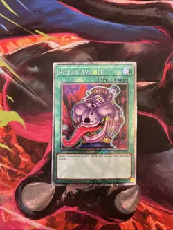 Yu-Gi-Oh! Pot of Avarice RA03-EN160 Platinum Secret Rare 1st Ed. NM Condition - Image 1