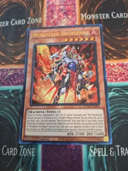 Yugioh Metalflame Swordsman SUDA-EN014 Ultra Rare 1st Edition Near Mint - Image 1
