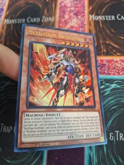 Yugioh Metalflame Swordsman SUDA-EN014 Ultra Rare 1st Edition Near Mint - Image 2