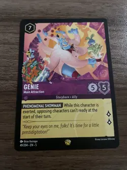 Lorcana TCG - Genie - Main Attraction 49/204 Shimmering Skies Regular Legendary - Image 1