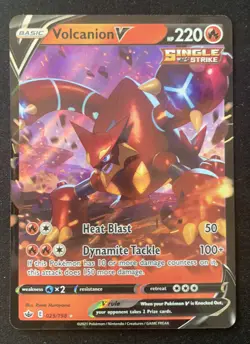 Volcanion V 025/198 Chilling Reign Ultra Rare Holo Pokemon TCG Card NM - Image 1