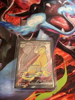 Team Rocket's Persian EX Full Art Ultra Rare Holo 219/182 Pokemon Card - Image 4