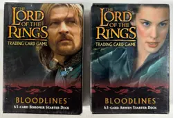 Lord of the Rings TCG - 6x Starter Deck Lot - Cards Unplayed, Bloodlines, Realms - Image 2