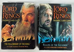 Lord of the Rings TCG - 6x Starter Deck Lot - Cards Unplayed, Bloodlines, Realms - Image 4