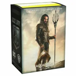 Dragon Shield Matte Art DC Justice League AQUAMAN Standard 100 ct Card Sleeves - Image 1