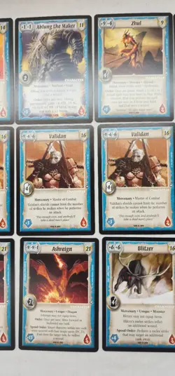 AEG Warlord: Saga of the Storm - RARE Mercenary Character Card Lot Of 22 - Image 3