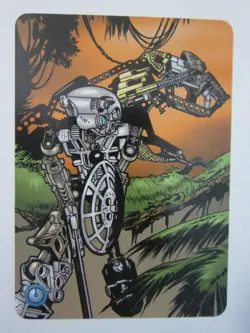 KOPAKA BIONICLE QUEST FOR MASKS 1ST ED CARD 133 WALK QUIETLY FULL ART LEGO NP NM - Image 1
