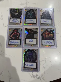 2025 topps marvel comic book heroes 7 card autograph lot - Image 1