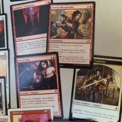 Red and White **VAMPIRES** Tribal Custom COMMANDER MAGIC DECK 100 MTG Cards - Image 5