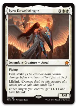 Lyra Dawnbringer #707 (NM) Foundations FDN Magic MTG - Image 1