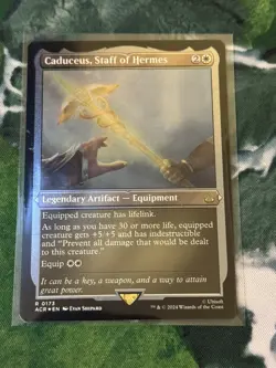 Magic The Gathering Caduceus, Staff of Hermes Foil Etched Assassin’s Creed - Image 1