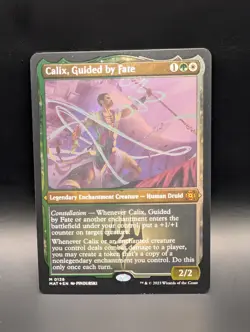 MTG - Calix, Guided by Fate - FOIL ETCHED - Leg Enchantment Creature - MAT #126 - Image 1