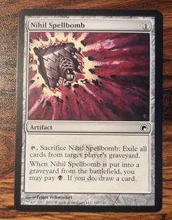 1X MTG Nihil Spellbomb SOM Scars of Mirrodin NM/M X1 - Image 1