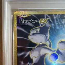 Pokemon Mewtwo EX Full Art Ultra Rare Holo 103/108 Evolutions PSA 1 Card - Image 5