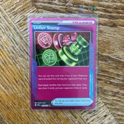 Pokemon - Unfair Stamp Holofoil - SV06: Twilight Masquerade ACE SPEC 165/167 NM+ - Image 2