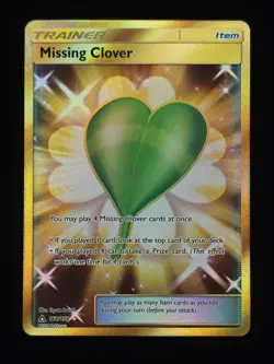 Missing Clover (Secret Rare) 168/156 Pokemon SM - Ultra Prism 🔥🔥🔥 - Image 1