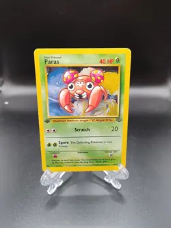 Pokemon Paras 59/64 Jungle 1st Edition WOTC LP Shipped In Toploader - Image 1