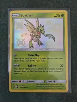 Scyther SV1/SV94 Rare Shiny Hidden Fates Shiny Vault Pokemon NM - Image 1