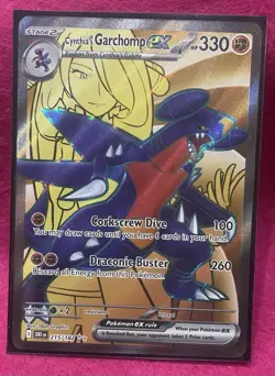 ⭐Cynthia's Garchomp ex ⭐ 215/182 Destined Rivals Holo Full Art Pokemon TCG - Image 4