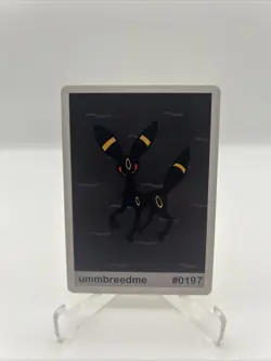 #0197 Ummbreedme - Umbreon - Pookiemoot Derpy Custom Art Set Johto Gen 2 Pokemon - Image 1