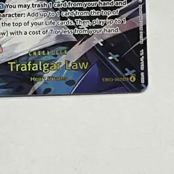Trafalgar Law SECRET RARE EB03-062 Extra Booster One Piece Heroines Edition FOIL - Image 4