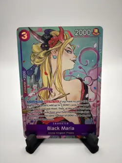 One Piece TCG Black Maria OP08-074 SR Full Art PROMO Holo NEAR MINT - Image 1