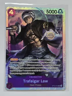 One Piece TCG Premium Booster The Best Trafalgar Law Card ST10-010 - Image 1